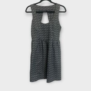 Silence + Noise Anthropology open back black and white dress large